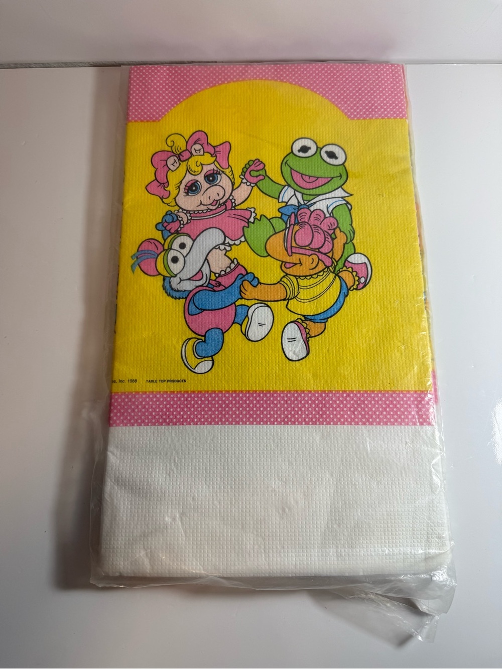 VTG NEW 1988 - Jim Henson Muppet Babies Paper Table Cloth 54”x96"